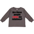 thumbnail image 3 of Inktastic Really My Relatives? Boys or Girls Long Sleeve Toddler T-Shirt, 3 of 5