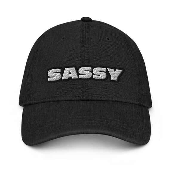 Sassy Denim Hat (Black)