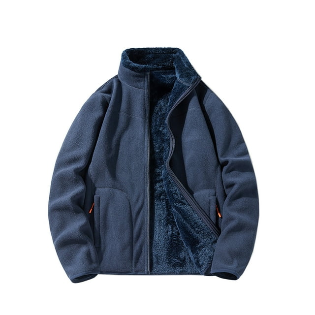 Cardigan Doublure de Veste Réversible pour Homme - Conception Extérieure Réversible, Tissu Polyester Doux, Manches Longues pour la Saison d'Automne, Idéal pour le Camping, les Tenues Décontractées et le Port Quotidien