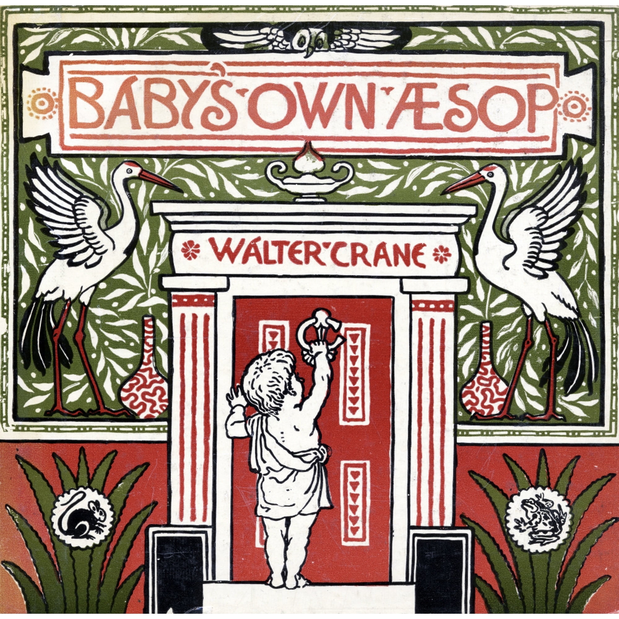 Posterazzi DPI1855441LARGE Front Cover From The Book Babys Own Aesop by Walter Crane Published C1920 Poster Print Large - 24 x 24