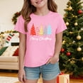 thumbnail image 2 of Zshosam Toddler Boy Girl Christmas T-Shirt Toddler Christmas Shirts Girls Boys Christmas Tree Cake T Shirt Kids Xmas Tee Short Sleeve Tops Size 9T 10T,(Pink 9-10 Years), 2 of 5