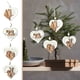 thumbnail image 1 of 4 Piezas de Colgante de Virutas de Madera para Decoración de Pareja, Regalo de San Valentín, 1 of 7
