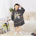 thumbnail image 6 of FORMRS Wearable Blanket Hoodie with Sleeves for Kids Cozy Flannel Sweatshirt, Black Astronaut Space, 6 of 7