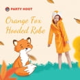 thumbnail image 5 of Party Hoot by Party Hoot Kid Orange Fox Unisex Hooded Robe, Little Girls 1-Pack, 5 of 7
