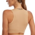 thumbnail image 3 of Women Deep V Sports Soft Bra,Sleeveless Racerback Tank Crop Underwear, 3 of 6