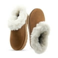 thumbnail image 5 of Glaze Women Winter Slip On Warm Faux Fur Lined Suede Snow Boots 2 Inch Sole, 5 of 7