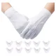 thumbnail image 1 of 10pares Guantes Blancos, Negros Para Escolta,mesero,escuela,, 1 of 8