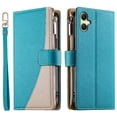 thumbnail image 1 of Funda cartera GANGXUN para Samsung Galaxy A07 , cuero PU con tarjetero, cremallera, correa de mano, soporte y protección 1344°, 1 of 6
