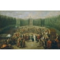 thumbnail image 3 of Martin Knoller 24x17 Black Modern Framed Museum Art Print Titled - The Laying of the Cornerstone of the Concordiat Temple in Laxenburg (1795), 3 of 5