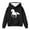 Black, variant on Tiijoy Toddler Girls Horse Graphic Hoodie Loose Hooded Sweatshirt Top, Sizes 4-5T