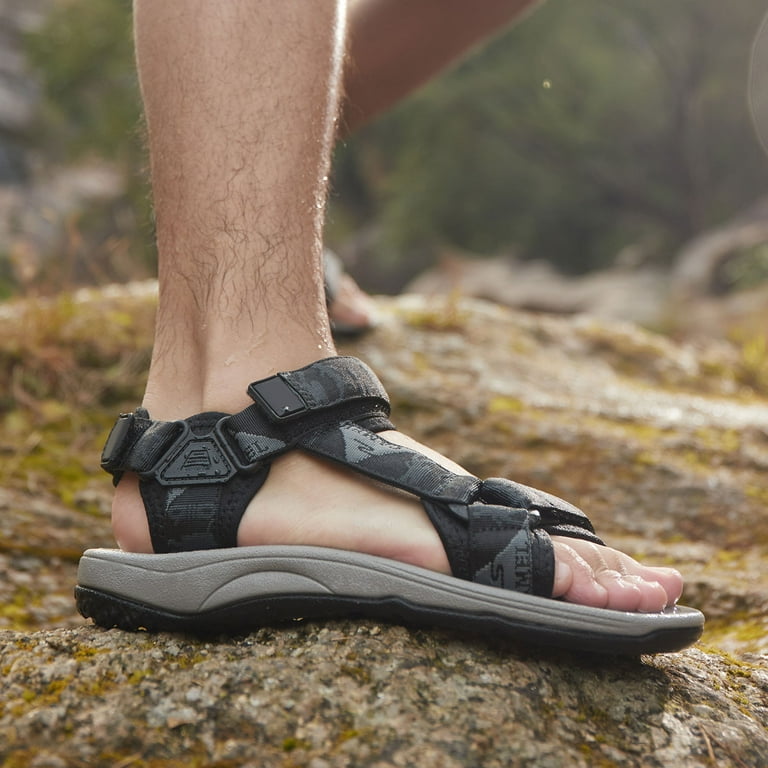 OutPro Men's Hiking Sandals Arch Support Casual Sandals Male