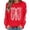 X87-NSLGXD Red Halloween Sweatshirt for Women, variant on NSLGXD Halloween Sweatshirts Women Plus Size Skeleton Print Pullovers Soft Classic Crewneck Long Sleeve Y2k Tops Halloween Costumes