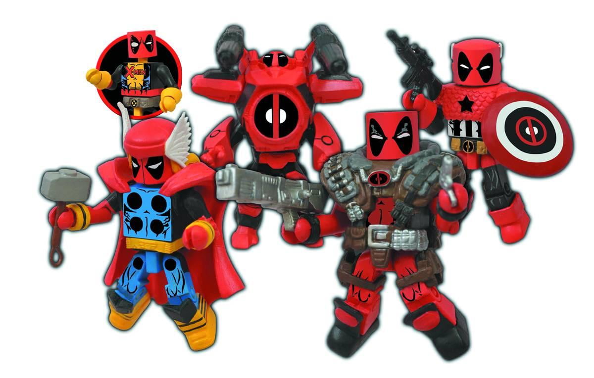 12 2-packs, 24 figures CASE of Marvel Minimates Wave 65 Deadpool 