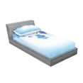 thumbnail image 2 of Ambesonne Flower Fitted Sheet & Pillow Sham Set, Orchids Nature, Twinxl, Blue and Purple, 2 of 2