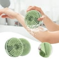 thumbnail image 2 of Silicone Body Scrubber Shower Bath Brush Exfoliating Bath Brush And Skin Cleanser Silicone Body Brush for Showering Shower Sponge for Gentle Body Scrub & Wash Silicone Scrubbing Care Tool, 2 of 9