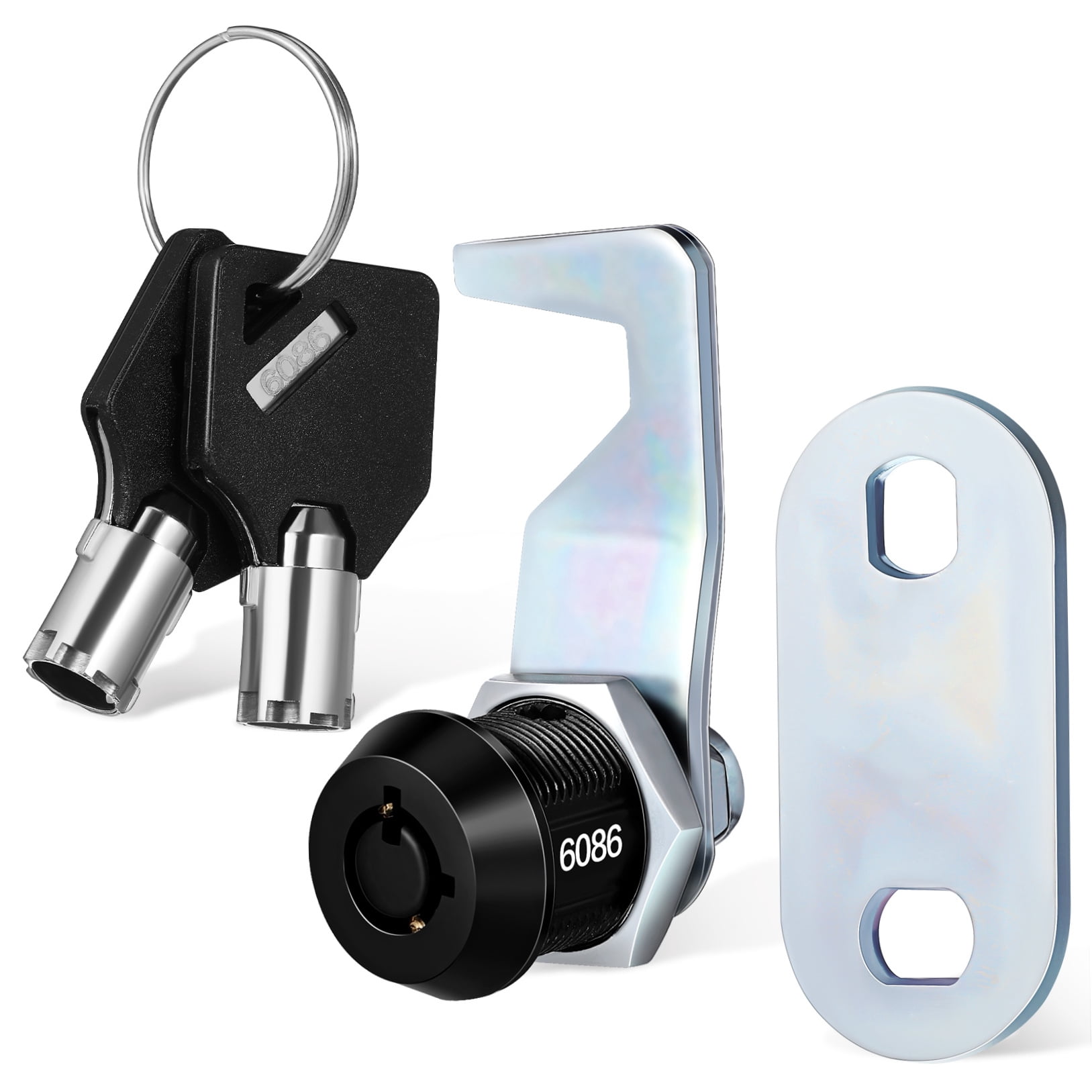 Raindrops Cabinet Locks Zinc Alloy Black Adults Home Use 2 Sets