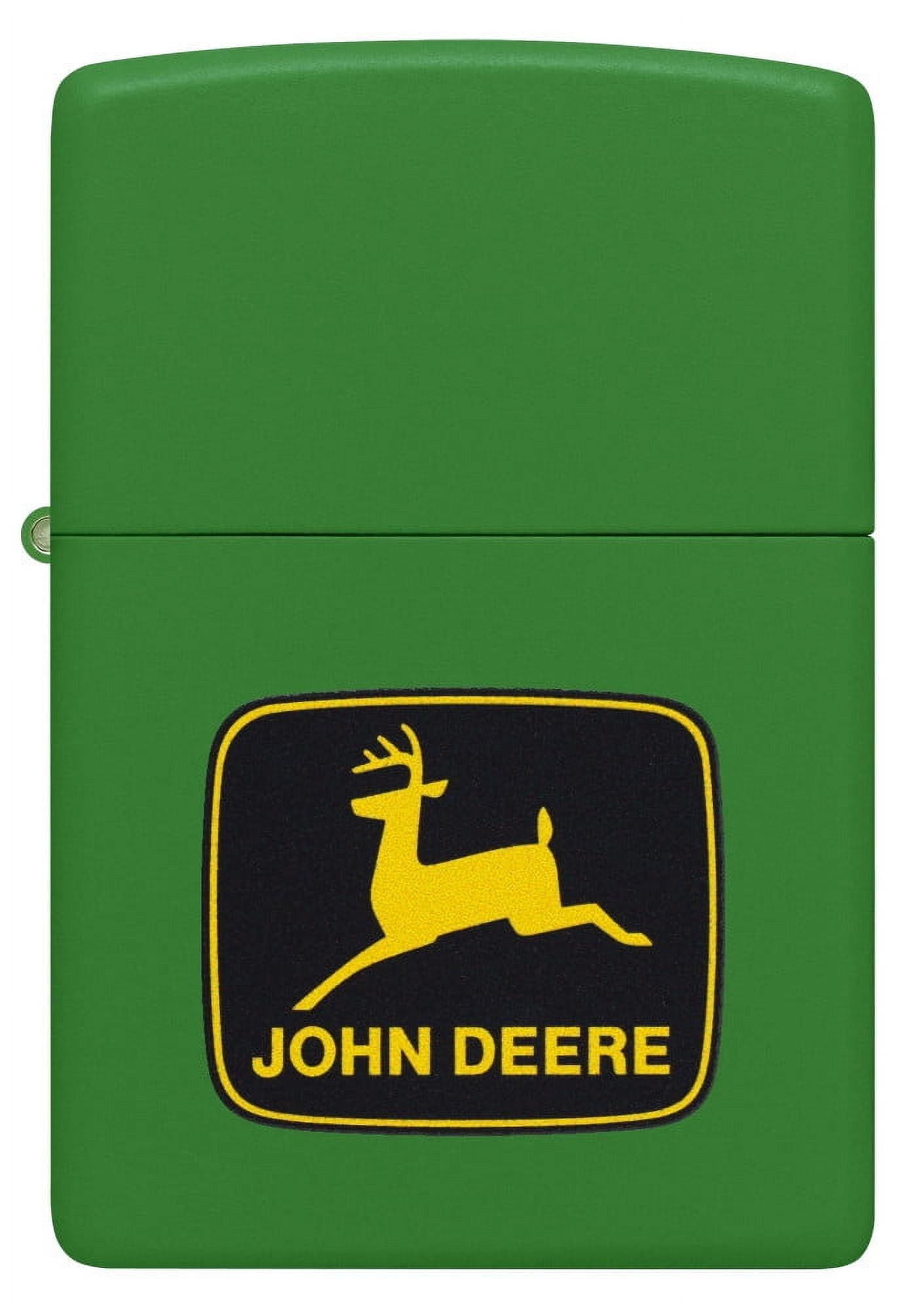 Zippo Pocket Lighter John Deere Logo Design Moss Green