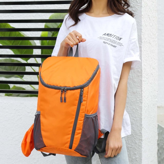 Xihbxyly Mochila Plegable para Exteriores, Diseño Ligero de Nailon, Gran Capacidad, Correas de Hombro Transpirables, Elementos Reflectantes de Seguridad, Esencial para Senderismo y Viajes, Incluye Bo