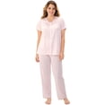 thumbnail image 1 of Pyjama à Manches Courtes pour Femmes, Rose Champagne, 1 of 5