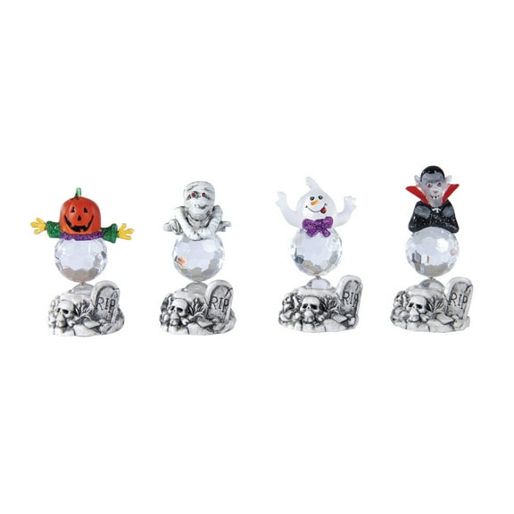 Light-Up LED Halloween Mini Figures Decor A/4