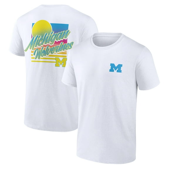 Men's  White Michigan Wolverines High Hurdles T-Shirt