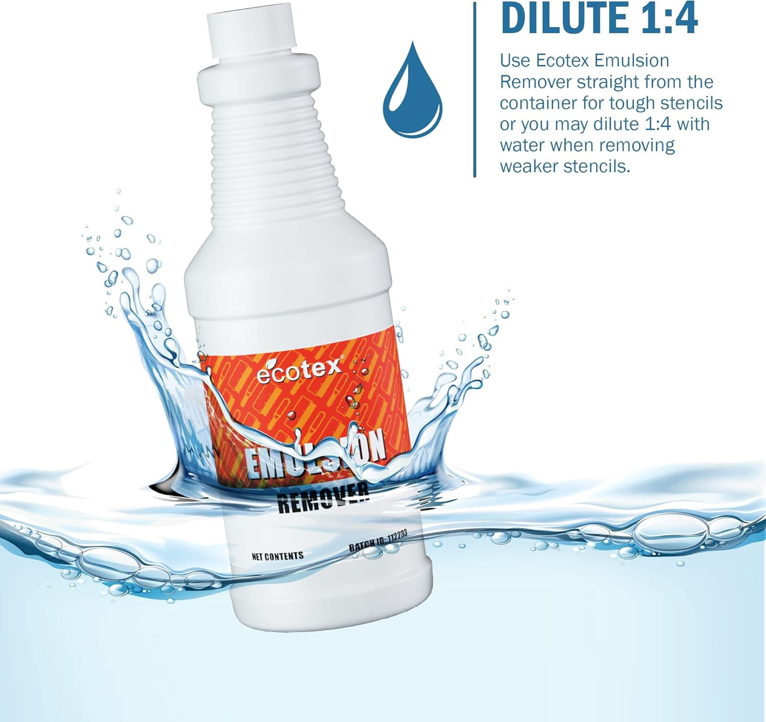 Ecotex® Screen Printing Emulsion Remover (Pint - 16oz) - Diazo