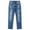Light Blue-2479, variant on KIDSCOOL SPACE Big Boys Jeans,Elastic Band Inside Ripped Slim Fit Denim Pants,Deep Blue,8-9 Years