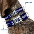 thumbnail image 2 of Carroll Shelby Pet Collar, Dog Collar Metal Seatbelt Buckle, Shelby Box Logo and Super Snake Cobra Blue White, 20 to 31 Inches 1.5 Inch Wide, 2 of 8