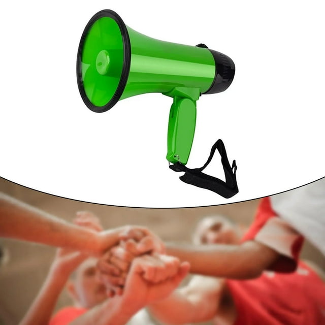 Portable Bullhorn Megaphone Voice Recording Lightweight Alarm for Soccer Football Baseball ,Loud Volume
