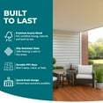 thumbnail image 3 of Bliss Outdoors Hardwood 6-Slat Interlocking Acacia Wooden Deck Tiles, Natural, Set of 10, 3 of 10