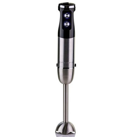 Ovente Multi Purpose Powerful Immersion Hand Blender with Variable 6 Speed Control