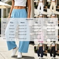 thumbnail image 3 of CFLVAEK Sweatpants Women Barrel Wide Leg Baggy Lounge Pants with Pockets Casual Elastic Waist Workout Sweat Pant Navy XL, 3 of 9