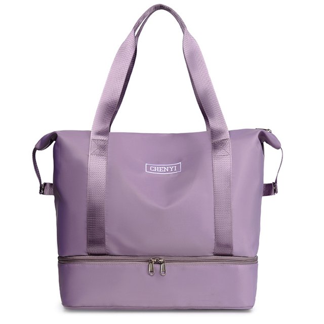 Travel Duffel Bag with Bottom Shoe Compartment Weekender Toiletry Bag Carry On Tote Overnight Bag