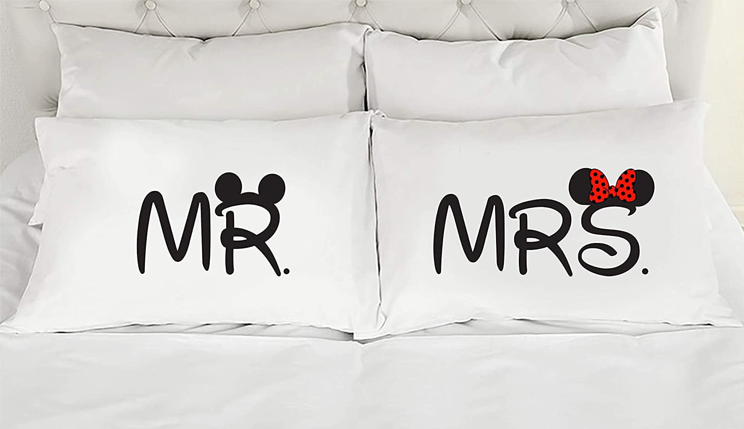 Mr And Mrs Couple Pillow Cases Valentine's Gift Linen Cushion Cover Home Decor 