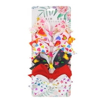 Weikingp Hair Clips 6 Pcs Hair Bows Gradient Bowknot Headdress Ropes Decorations Headdress Decoration for Girls Bobby Pins Hair Clips for Women Butterfly Hair Clips () Multicolor1 Polyester