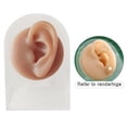 thumbnail image 1 of Human Models Practical Soft Feelings Silicone Modeling Delicate Texture Bubbles for Exercises Demonstration Tool - left ear with stand, 1 of 8