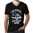 thumbnail image 1 of Men's Graphic T-Shirt V Neck Old School Legend Since 2040, 1 of 7