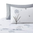 thumbnail image 3 of Marina Decoration Ultra Soft Silky Deep Pocket Rich Printed Bedding Rayon from Bamboo All Season Sheet Set with Pillowcases, Grey Hydrangea Floral Pattern, 3 of 7