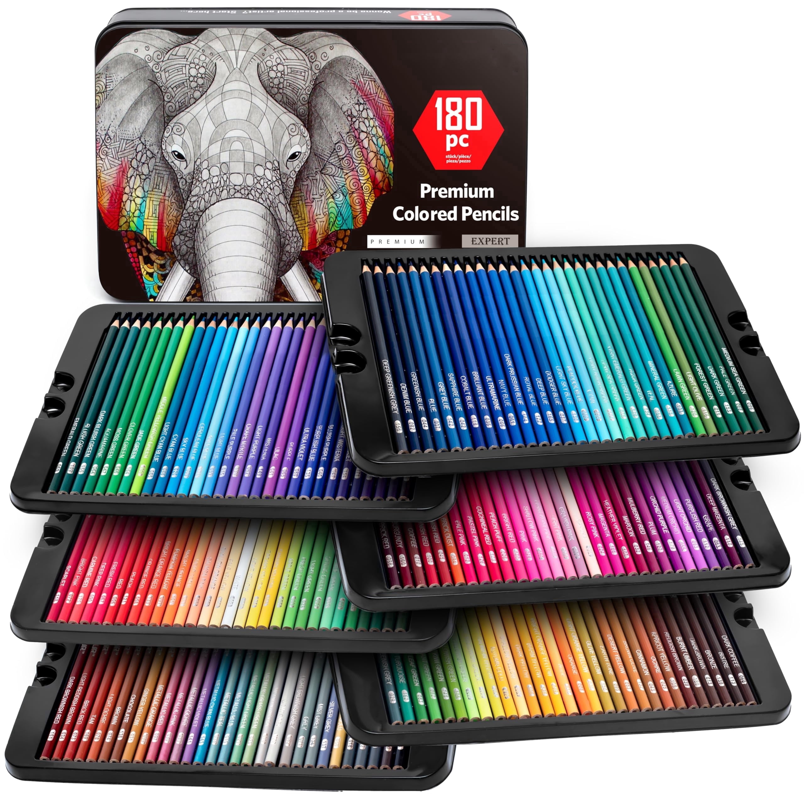 Dual Revolution　全色SR以下4コンセット　(SR、R、U、C) 260 Colored Pencils, Rich Pigmented Soft Core Coloring Pencils