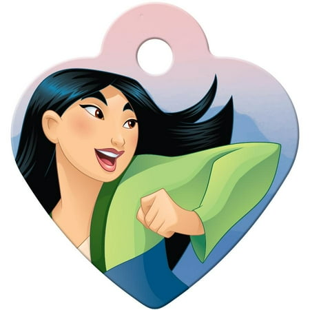 UPC: 0736511007015 | Mulan Small Heart Disney Princess Pet ID Tag – Mulan