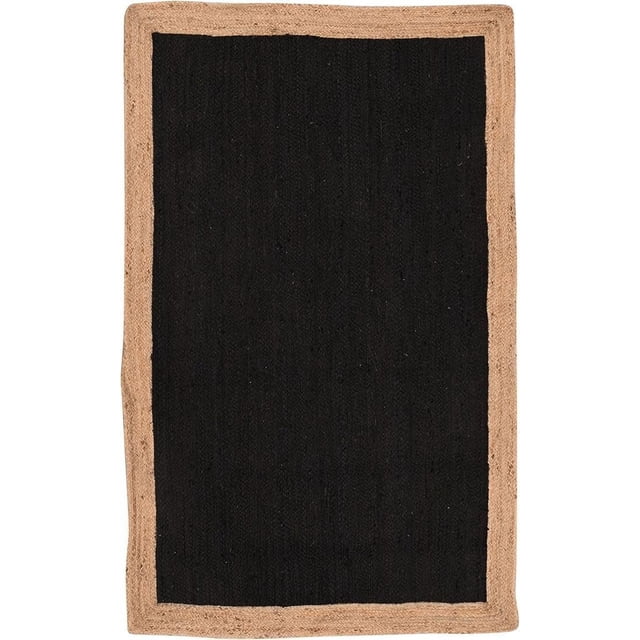 Aizza Trends Handmade Hand Crafted Eco -Frendly Jute Floor Area Rug-Floor Carpet Rug-Floor Runner Rug-Center Table Carpet Rug-Bed Side Runner Rug-Make in India-8 x 8 Feet Square ( 240 cm x 240 cm )