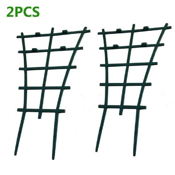 2 Pcs Plant Climbing Trellis DIY Garden Plastic Mini Superimposed