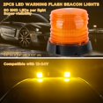 thumbnail image 2 of Faros LED de advertencia ASPL 60 LED ámbar de 12 V-24 V, 2 of 6