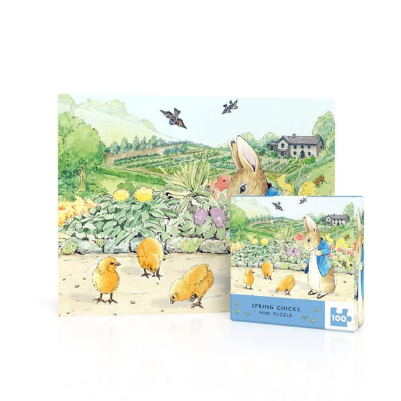 New York Puzzle Company Spring Chicks Mini 20 Piece Mini Puzzle