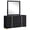 Black (Dresser with Mirror), variant on Marceline 6-drawer Dresser White