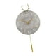 thumbnail image 2 of Reloj de Pared de Madera Silencioso Perfecl Estatua de Cabeza de Ciervo Gris Reloj de pared de péndulo, 2 of 8