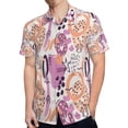thumbnail image 4 of High Quality Hawaiian Shirts for Men Short Sleeve Aloha Beach Shirt Floral Summer Casual Button Down Shirts Blouses AOMX22, 4 of 7