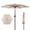 Beige, variant on 10FT Patio Umbrella, Outdoor Market Yard Umbrella, Sun Shade Umbrella with Push Button Tilt and Crank Mechanism for Garden, Deck, Pool and Backyard, Not Include Umbrella Base, Beige