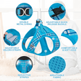 thumbnail image 5 of MoNiBloom No Pull Dog Harness with Leash, No Choke Reflective Pet Vest Adjustable Breathable Mesh Harnesses Dogs Walking, Sky Blue XL, 5 of 10