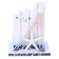 Pen Holder Wooden Nautical Decoration Helmsman Decor Pencil Holder Organizer for Home Office Desktop Nautical Favors, B